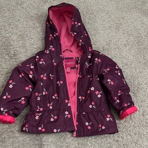 London Fog Kids' Pink Floral Raincoat